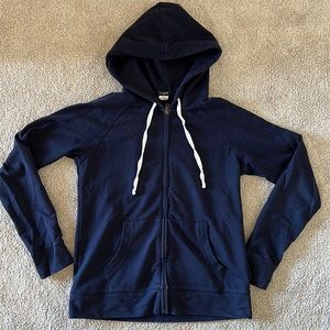 J. Crew Navy Hoodie Sweatshirt
